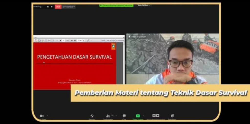 Pemberian Materi Teknik Dasar Survival