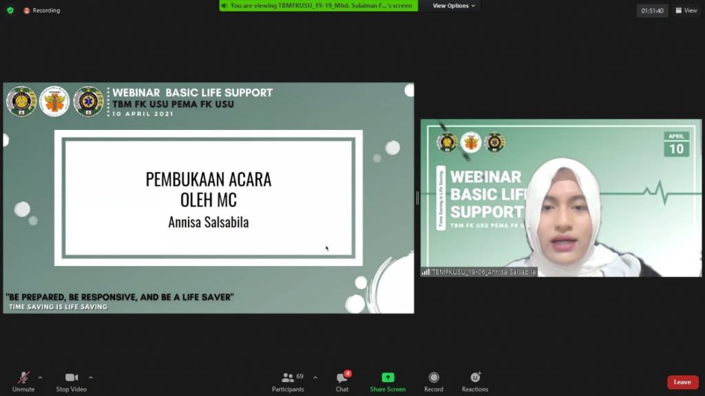 Pembukaan acara oleh MC, Annisa Salsabila