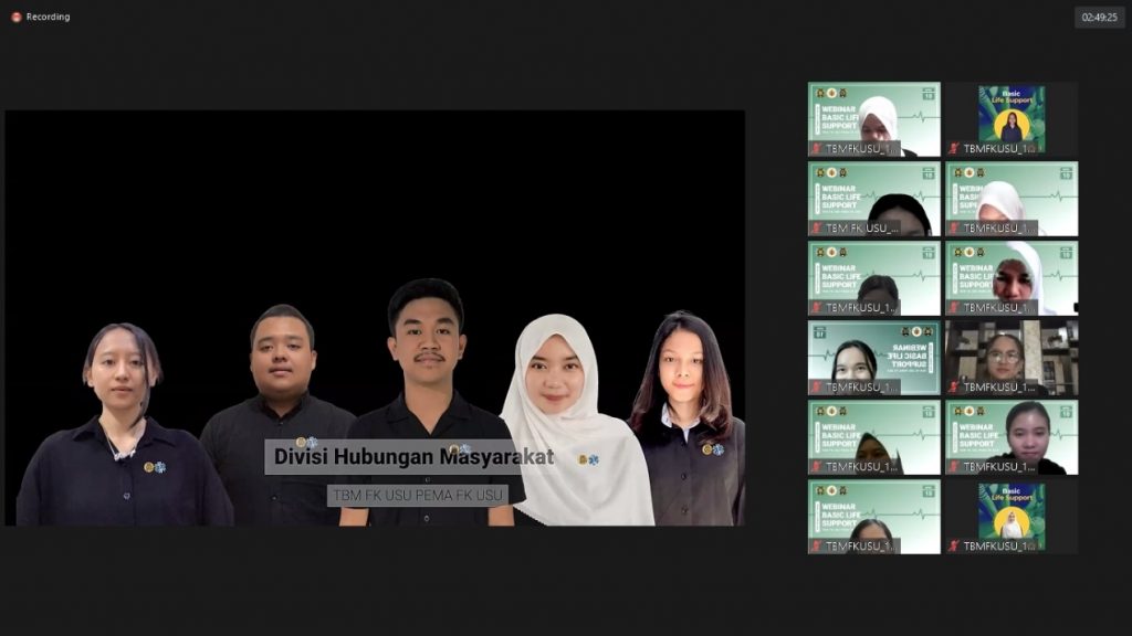 Pemutaran video kepengurusan TBM FK USU PEMA FK USU Angkatan XIX