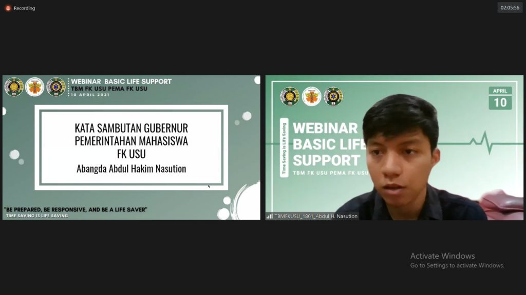 Kata sambutan Gubernur Pemerintahan Mahasiswa oleh Abangda Abdul Hakim Nasution